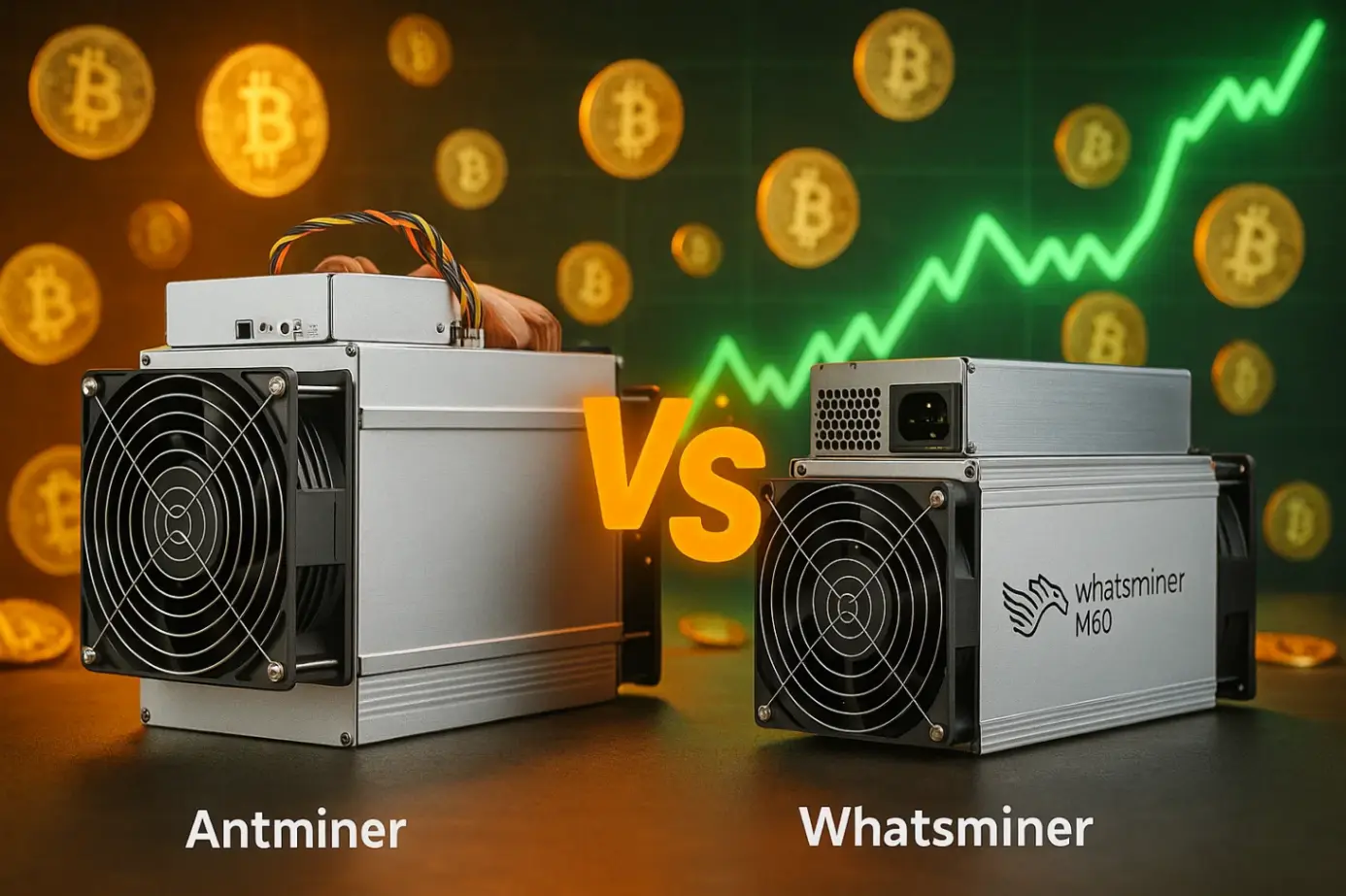 Antminer S21 и WhatsMiner M60: что выгоднее для майнинга