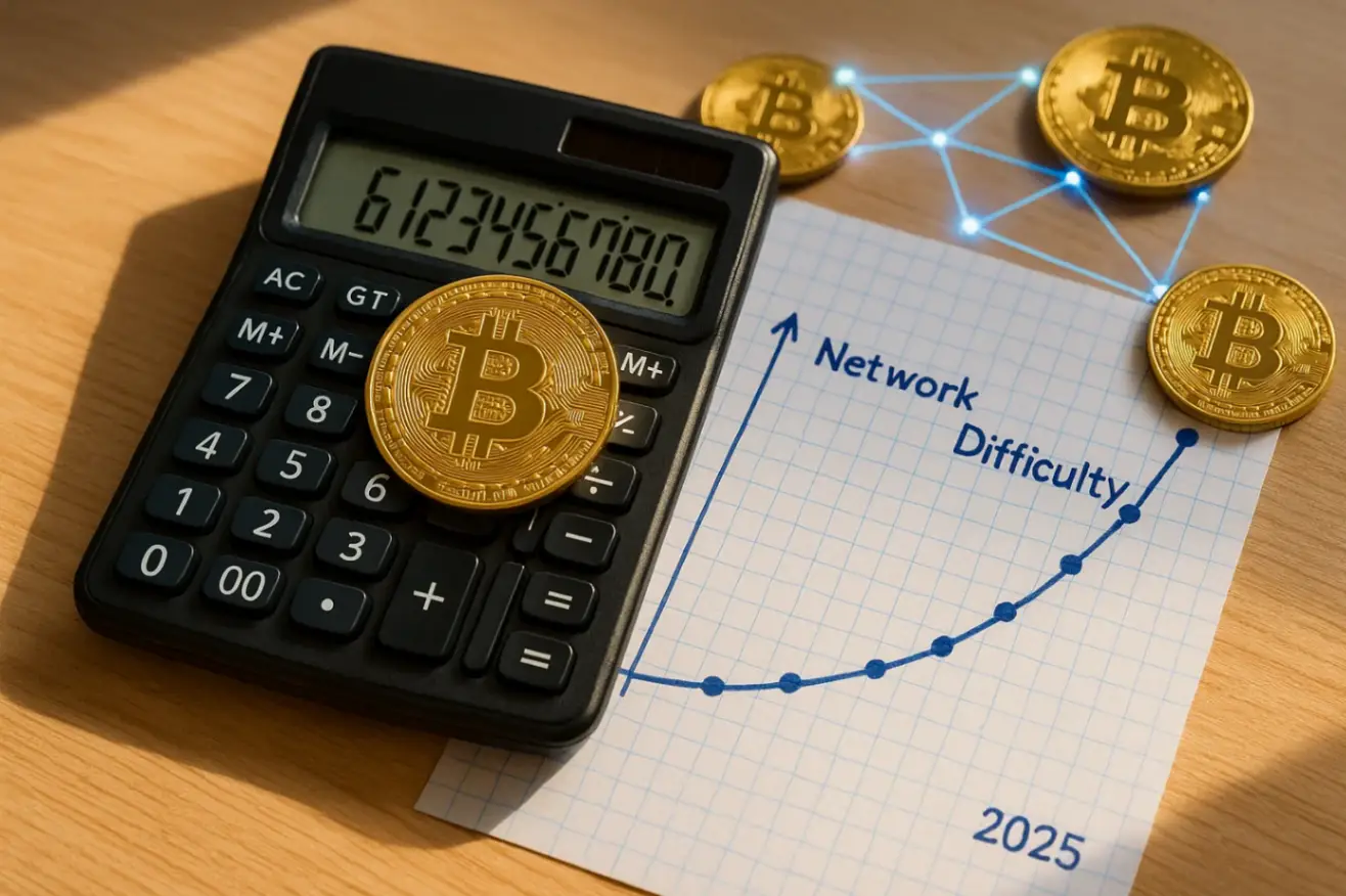 Калькулятор сложности сети биткоина — онлайн-анализ 2025