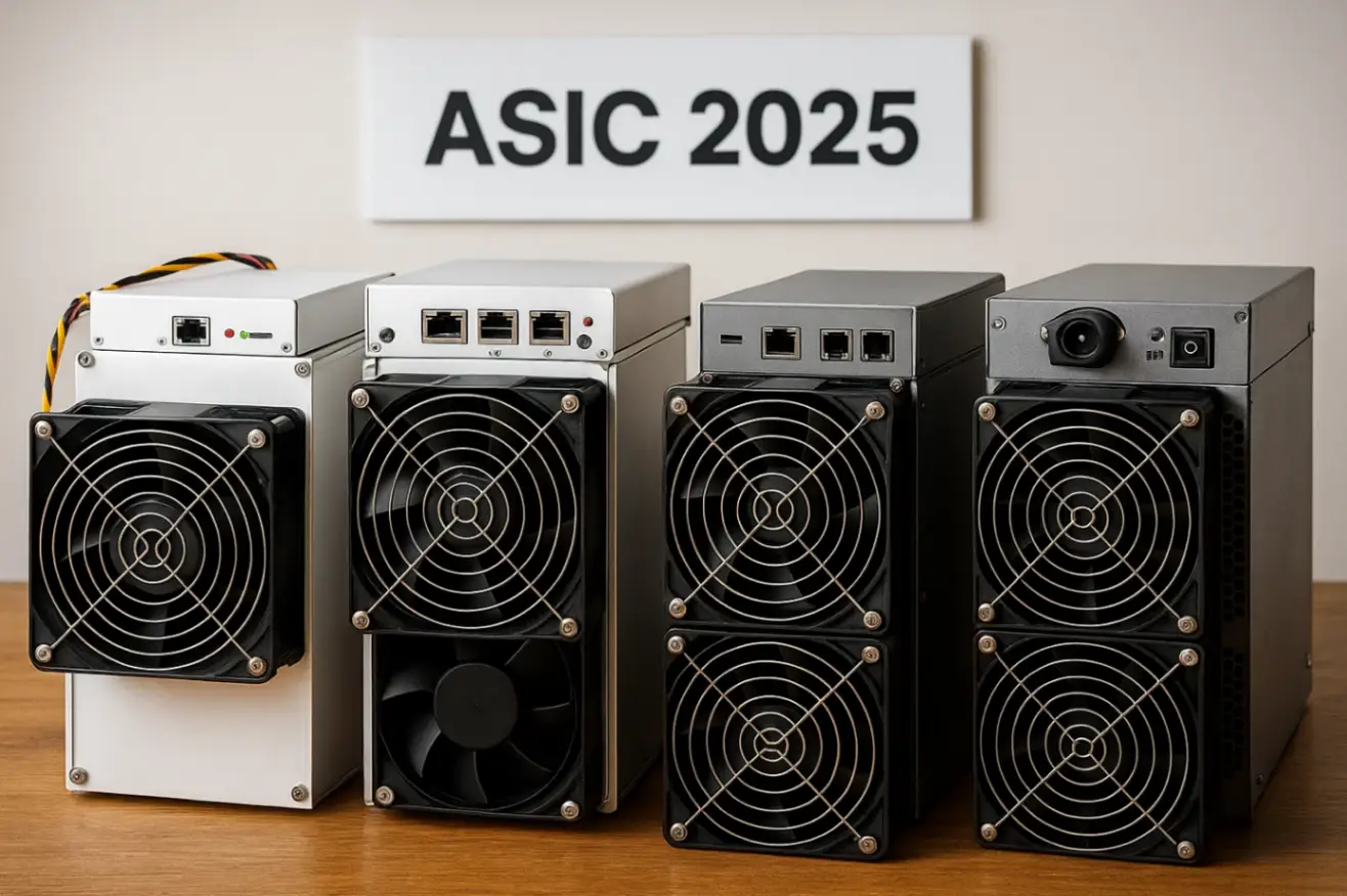 Сравнение ASIC-моделей 2025 — таблица характеристик